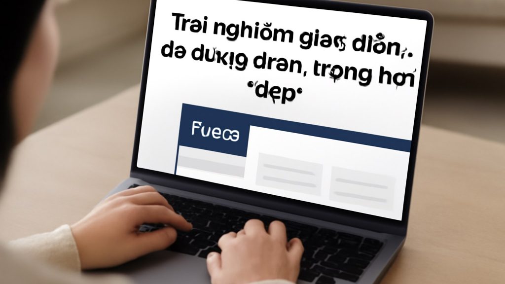 Minh họa: 1) Trải nghiệm giao diện: dễ dùng quan trọng hơn “đẹp”