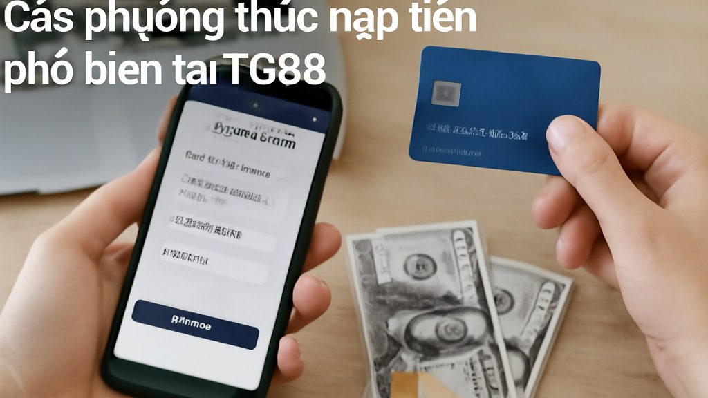 Minh họa: Các phương thức nạp tiền phổ biến tại TG88