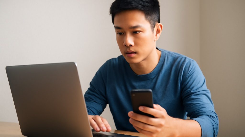 Minh họa: 1) Truy cập và kiểm tra thông tin trước khi tạo tài khoản