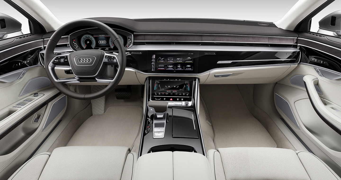 14 tiện nghi tuyệt vời trên Audi A8 2018
